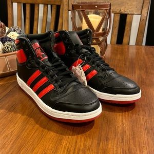 Adidas Top Ten Hi Shoes Sneakers new black red GW1615 Mens Size 11